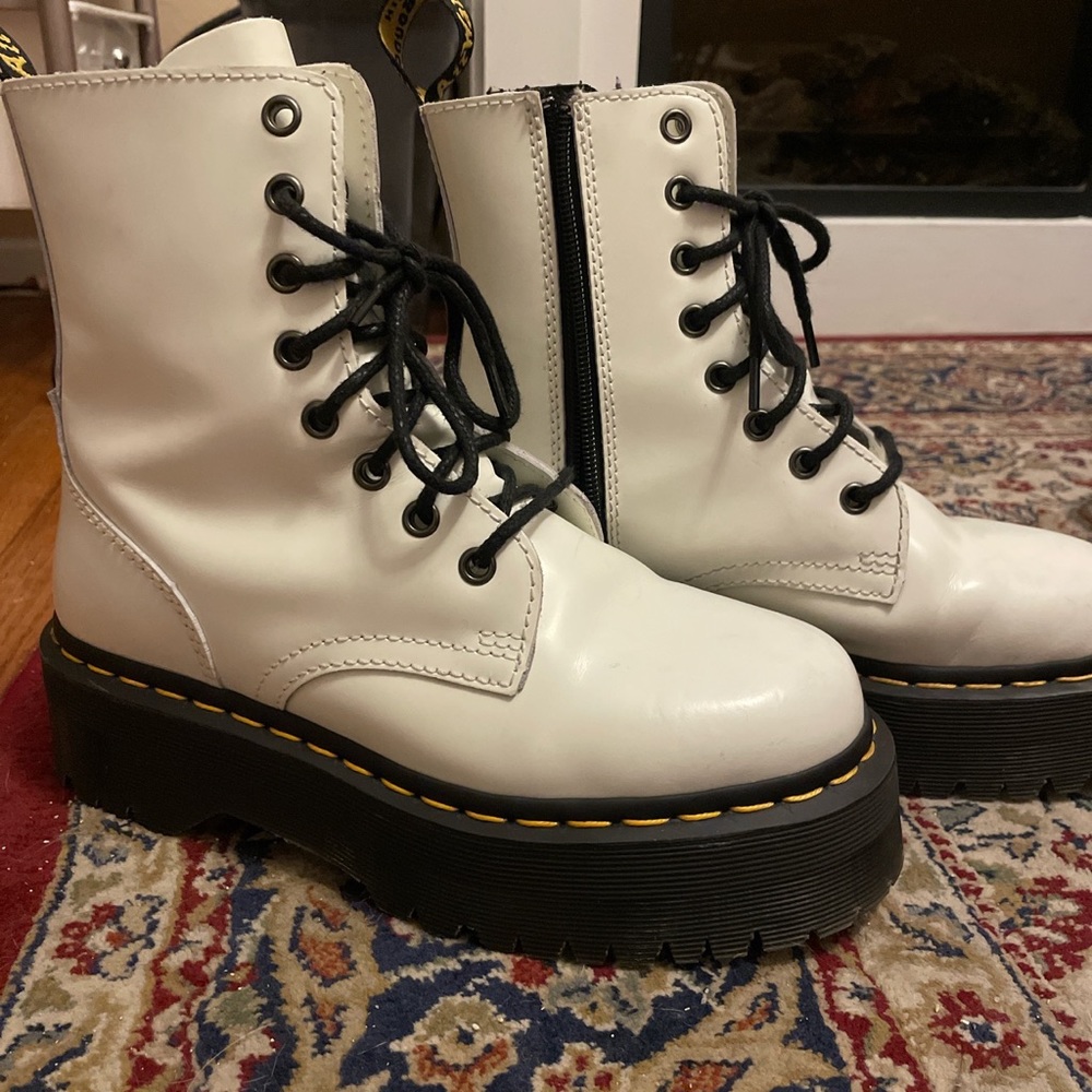 White Jadon Doc Martens